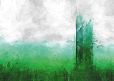 The green tower artwork
