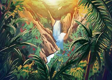 Tropical landscape nature