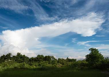 Spectacular white clouds