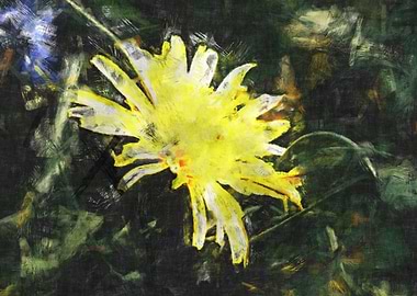 Dandelion blossom artwork