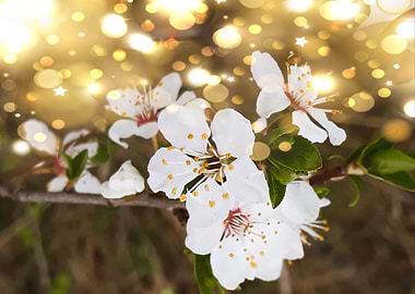 Apple blossom in gold