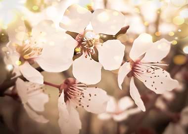 Golden apple flowers