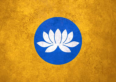 Flag of Kalmykia on Wall