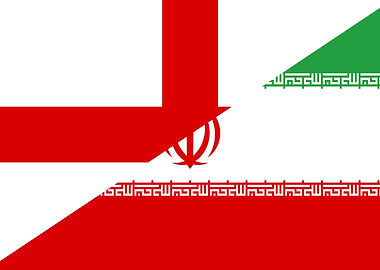 England Iran Flag