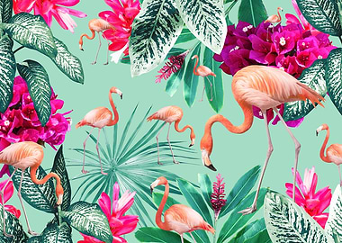 Flamingo Jungle Oasis 1