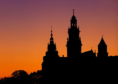 Wawel Cathedral At Dusk