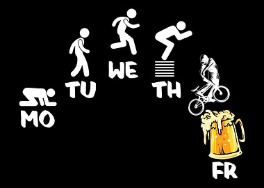 Freestyle BMX Rider Skater