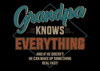 Funny grandpa knows everyt