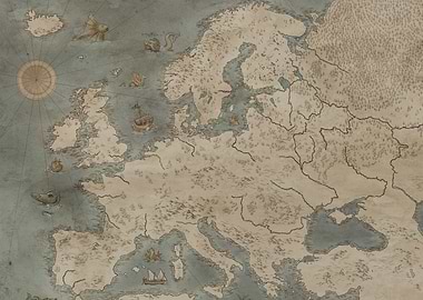 Clean Europe Map