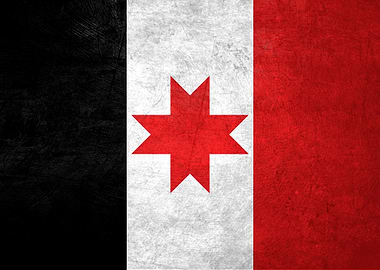 Flag of Udmurtia on Wall