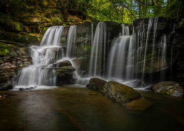 Clydach River waterfall