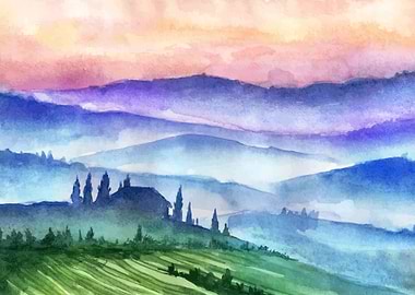 Tuscany Italy Mountains