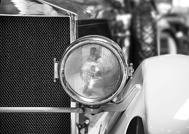 Vintage car Headlight