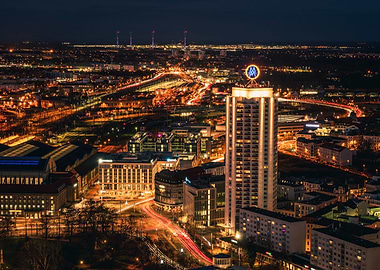 Leipzig bei Nacht