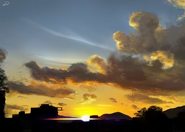 Sunset in the tropic