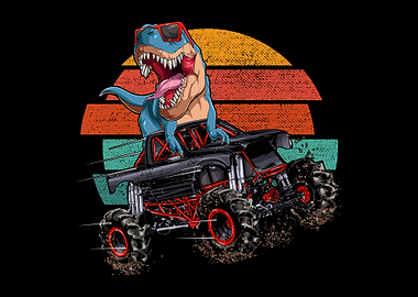 Trex Monster Truck Retro