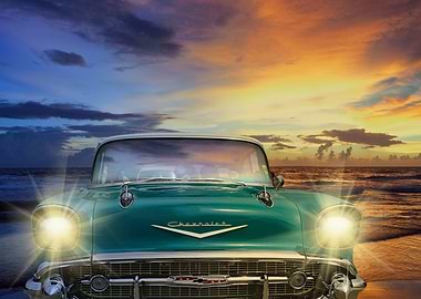 Racing Retro Muscle Car