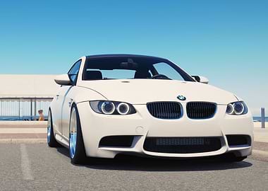 Retro Racing Car BMW