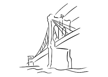 New York Line Art Minimal