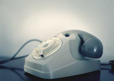 Vintage telephone grey sid