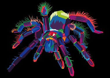 colorful tarantula spider
