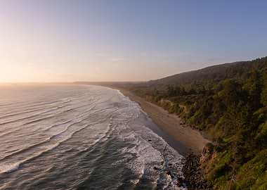 California coast sunset