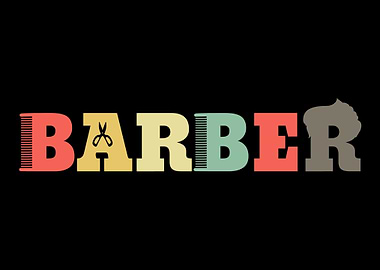 Retro Barber Hairdresser