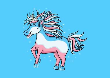 Trans Pride Unicorn