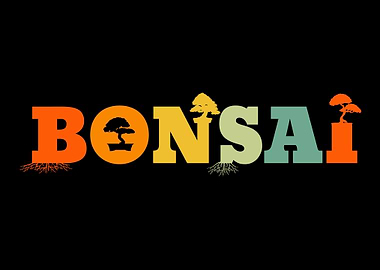 Retro Bonsai Tree Vintage