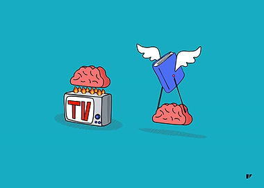 TV burns the brain books