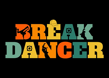 Retro Breakdancing Vintage