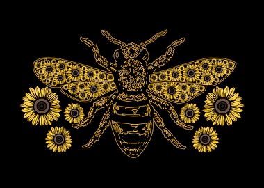 Bee Sunflower Beekeeping