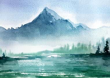 Autumn Misty Landscape