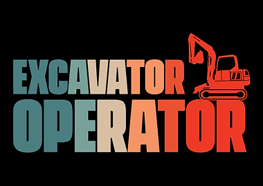 Retro Excavator Operator