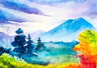 Autumn Colorful Landscape