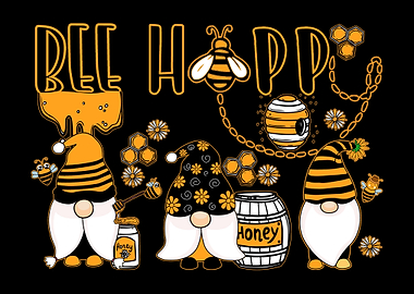 Happy Bee Gnome Honey