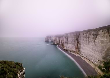 Brume sur Etretat