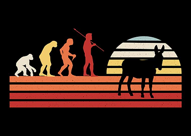 Retro Vintage Donkey