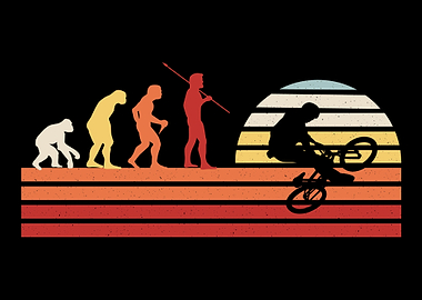 Retro BMX Biking Biker