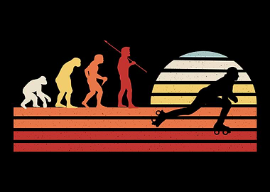 Roller Skating Skater Girl