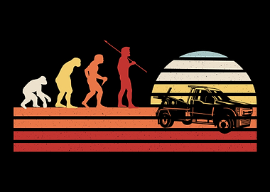 Retro Tow Truck Driver