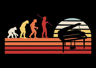 Retro Piano Musician