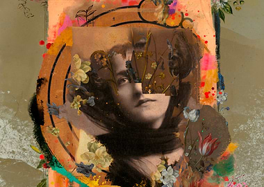 The lady and the flowers