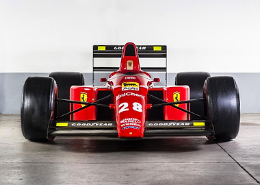 F1 Ferrari F1 89 Race Car