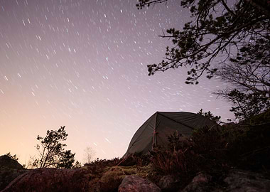 Tent and startrails