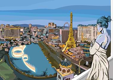 Las Vegas view art