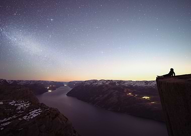 Star gazing at pulpit rock