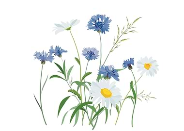 Simple minimalistic flower