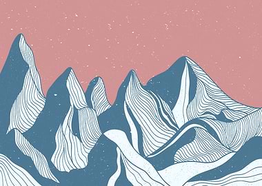 Mountain Vintage poster