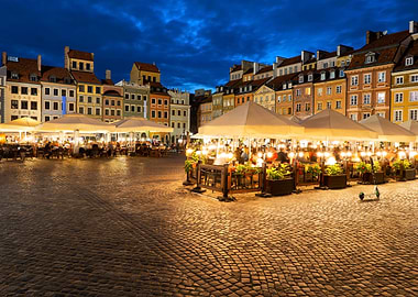 Evening In Warsaw Old Town